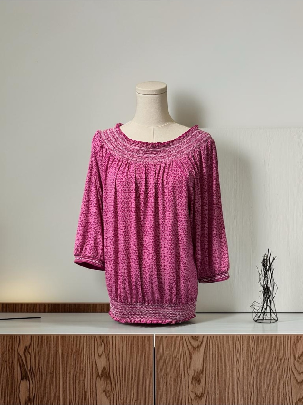 Vintage Candies Peasant Blouse SZ LG